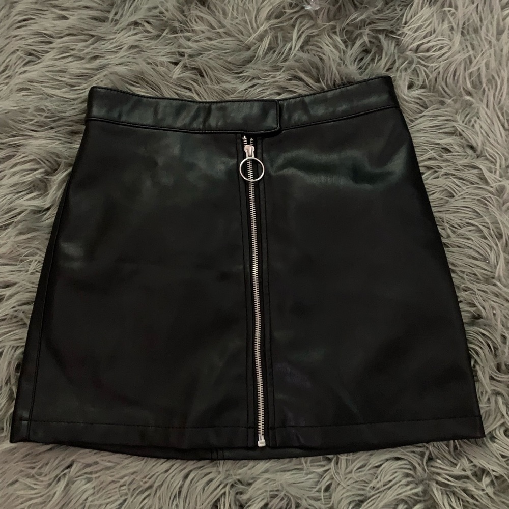 Black Leather Skirt